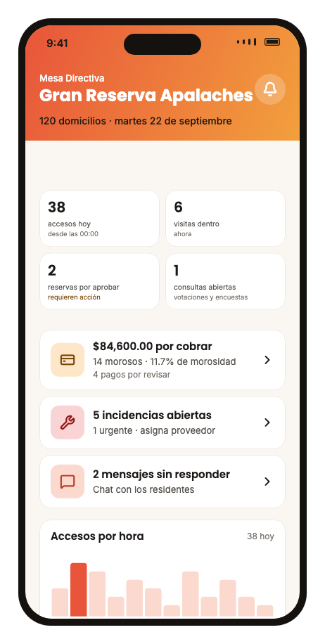 Panel de Mesa Directiva