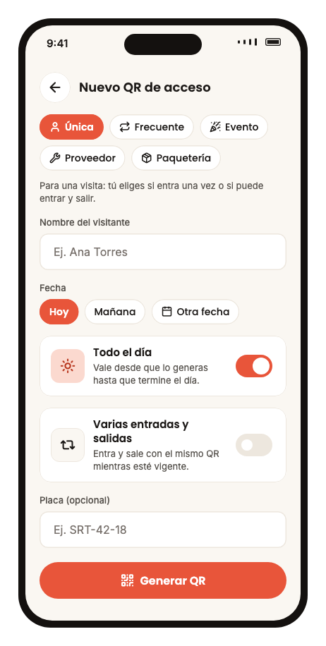 Generar un acceso
